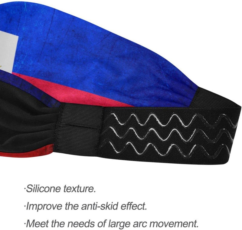 Vcmaluco Sports Sweatbands Headband for Men Women Elastic Headband Hair Bands Sports Sweatbands for Basketball Yoga Exercise Workout - Image 3